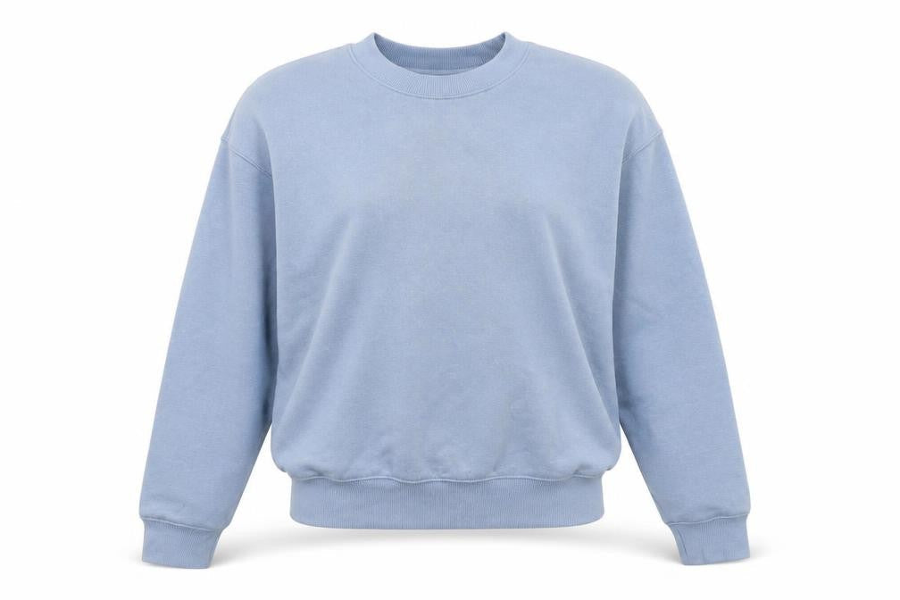 New Look Womens Blue Small Pullover Crew Neck Sweatshirt