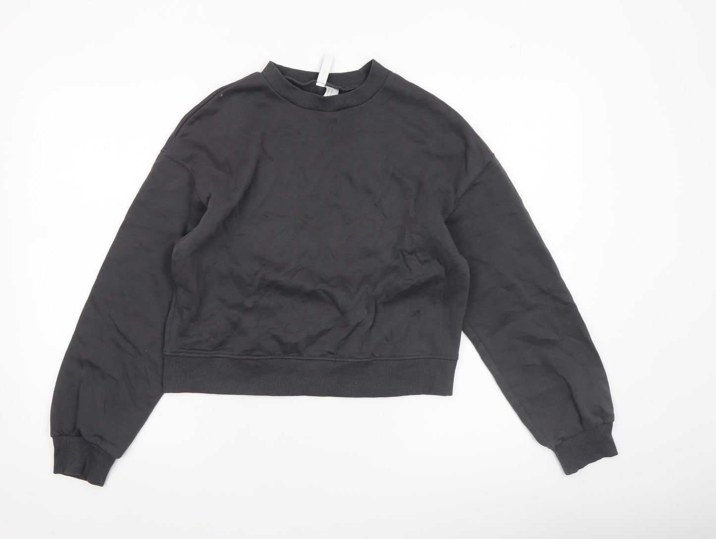 H&M Divided Womens Black XS Crew Neck Pullover Sweatshirt