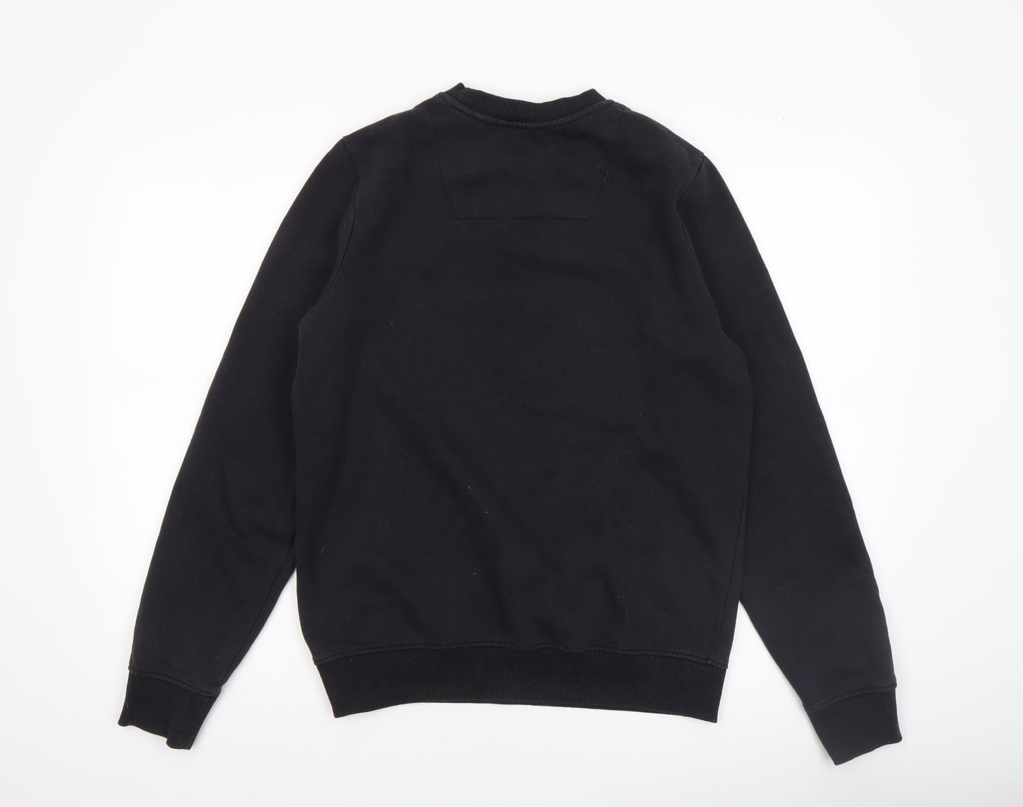 Threadbare Men's Black Crew Neck Pullover Sweatshirt Size S