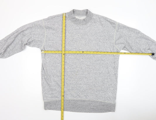 Uniqlo Men’s Grey Cotton Blend Pullover Sweatshirt M