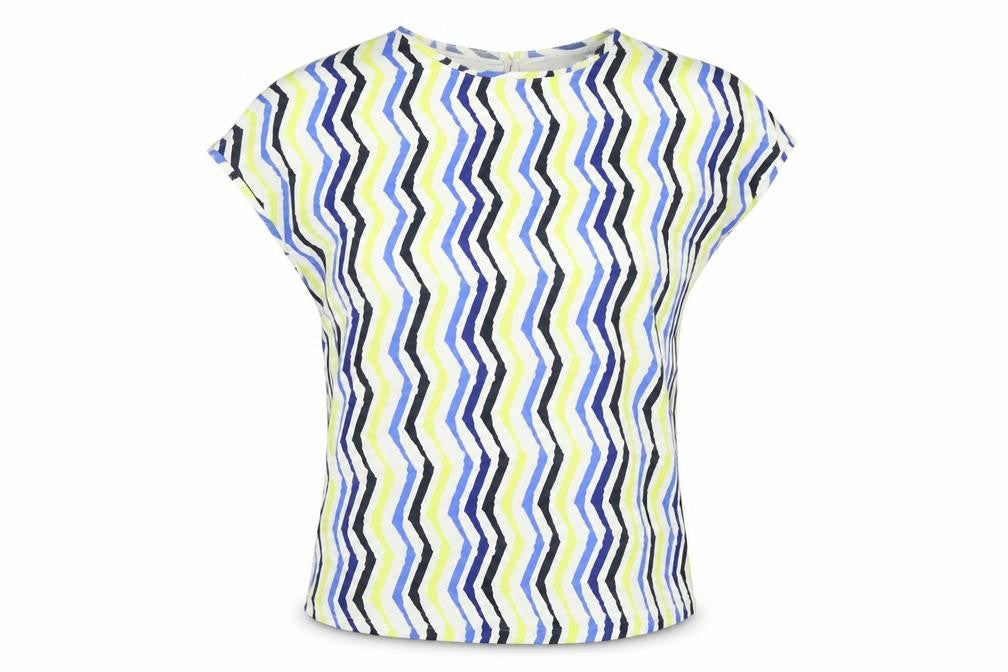 Marks and Spencer Women’s Multicoloured Geometric Jersey Blouse Size 12