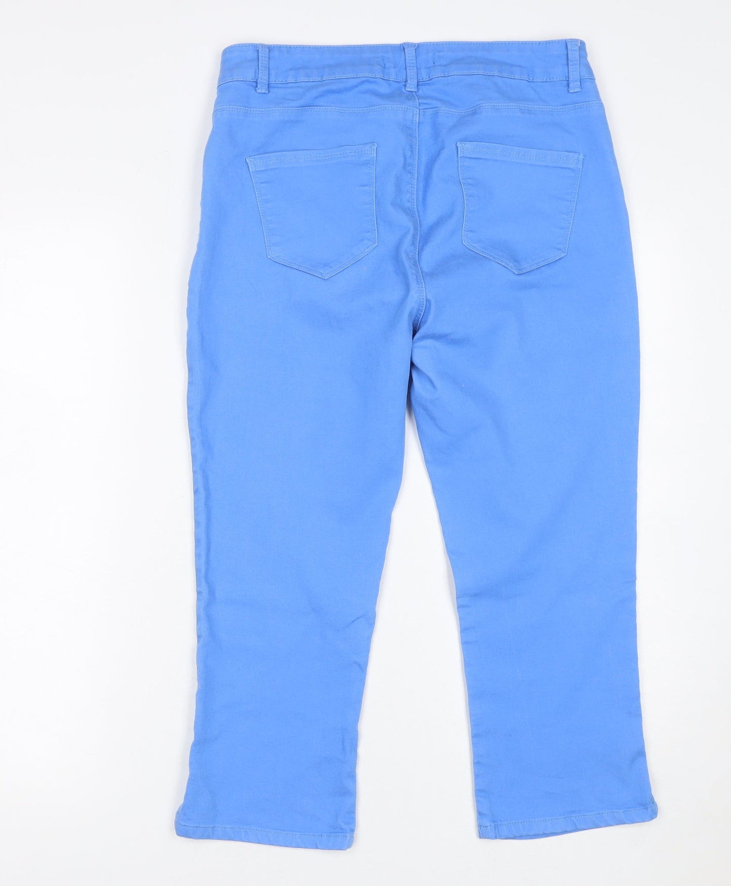 Dunnes Women Blue Stretch Straight Jeans Size 12 Regular Fit