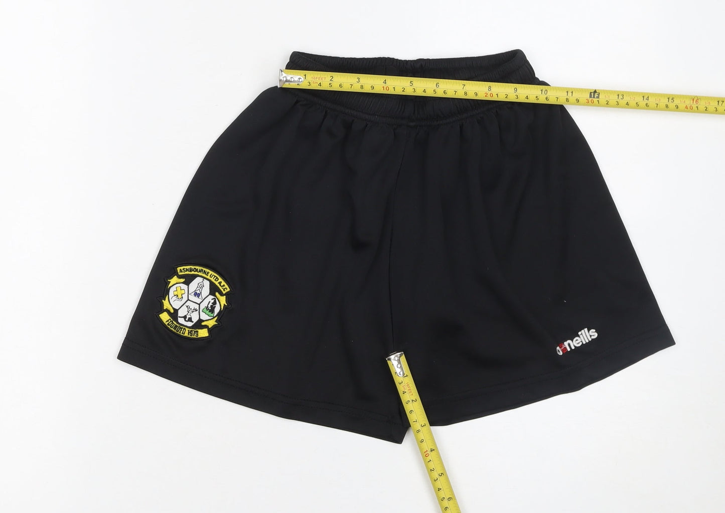 O'Neills Boys Black Athletic Football Shorts Size 10-11 Years