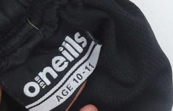 O'Neills Boys Black Athletic Football Shorts Size 10-11 Years