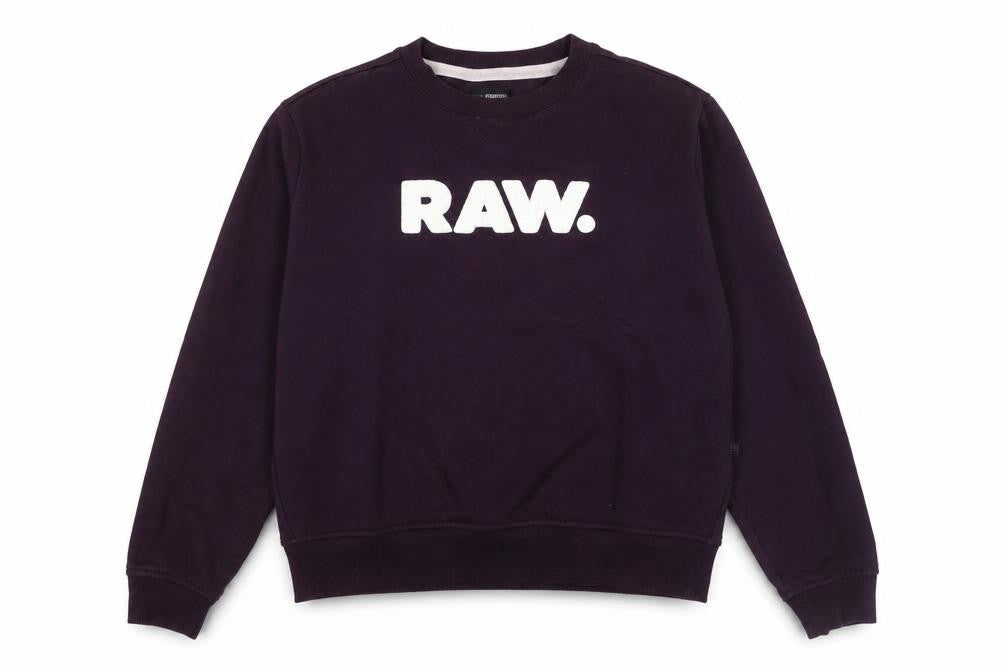 G-Star RAW Womens Purple Crew Neck Pullover Sweatshirt Size M