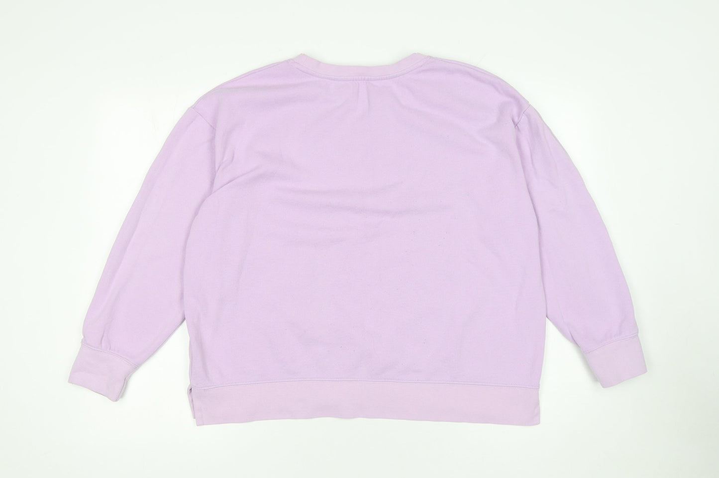 Dunnes Stores Women's Lilac Crew Neck Pullover Sweatshirt Size L