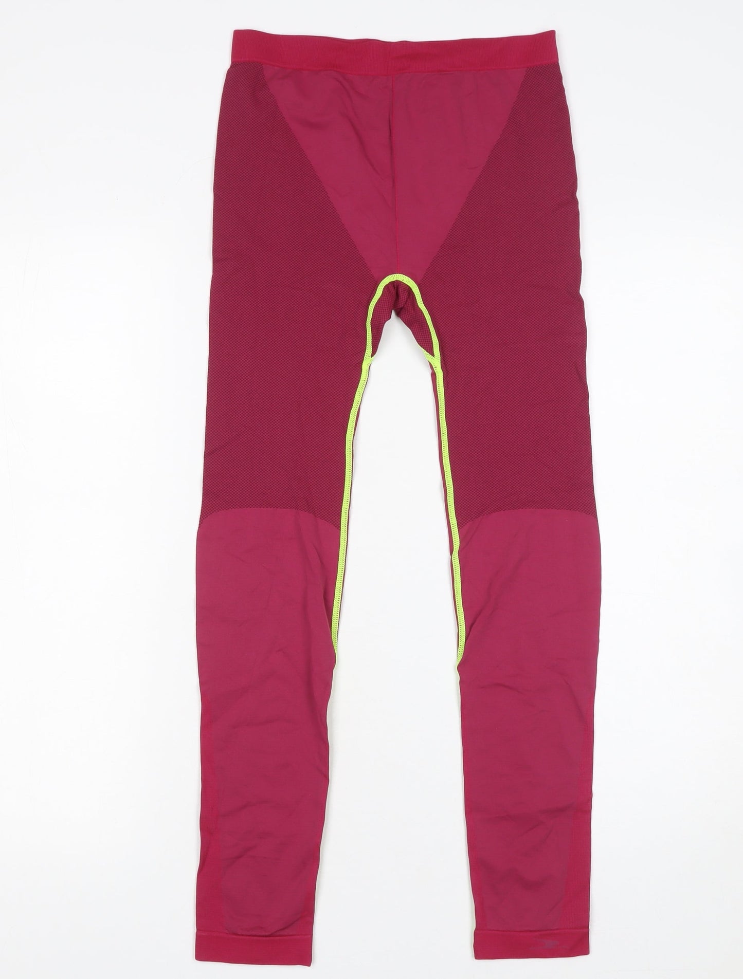 Crane Womens Red Seamless Sports Leggings Size 16-18 Active Stretch
