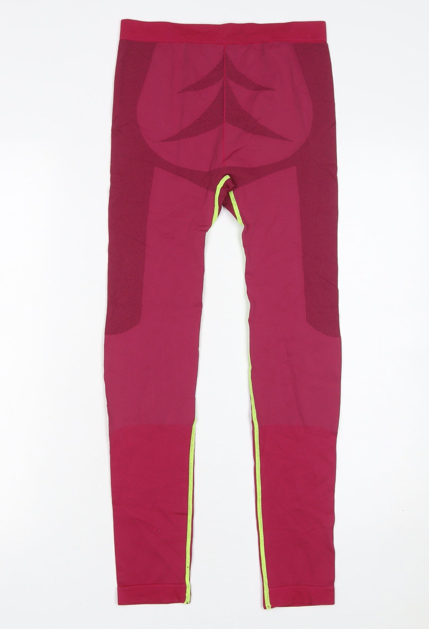 Crane Womens Red Seamless Sports Leggings Size 16-18 Active Stretch