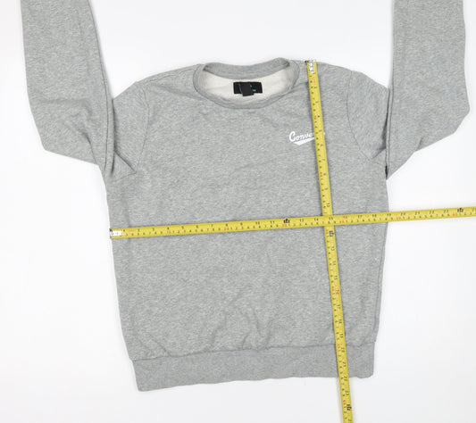 Converse Men's Grey Crew Neck Pullover Sweatshirt Size M