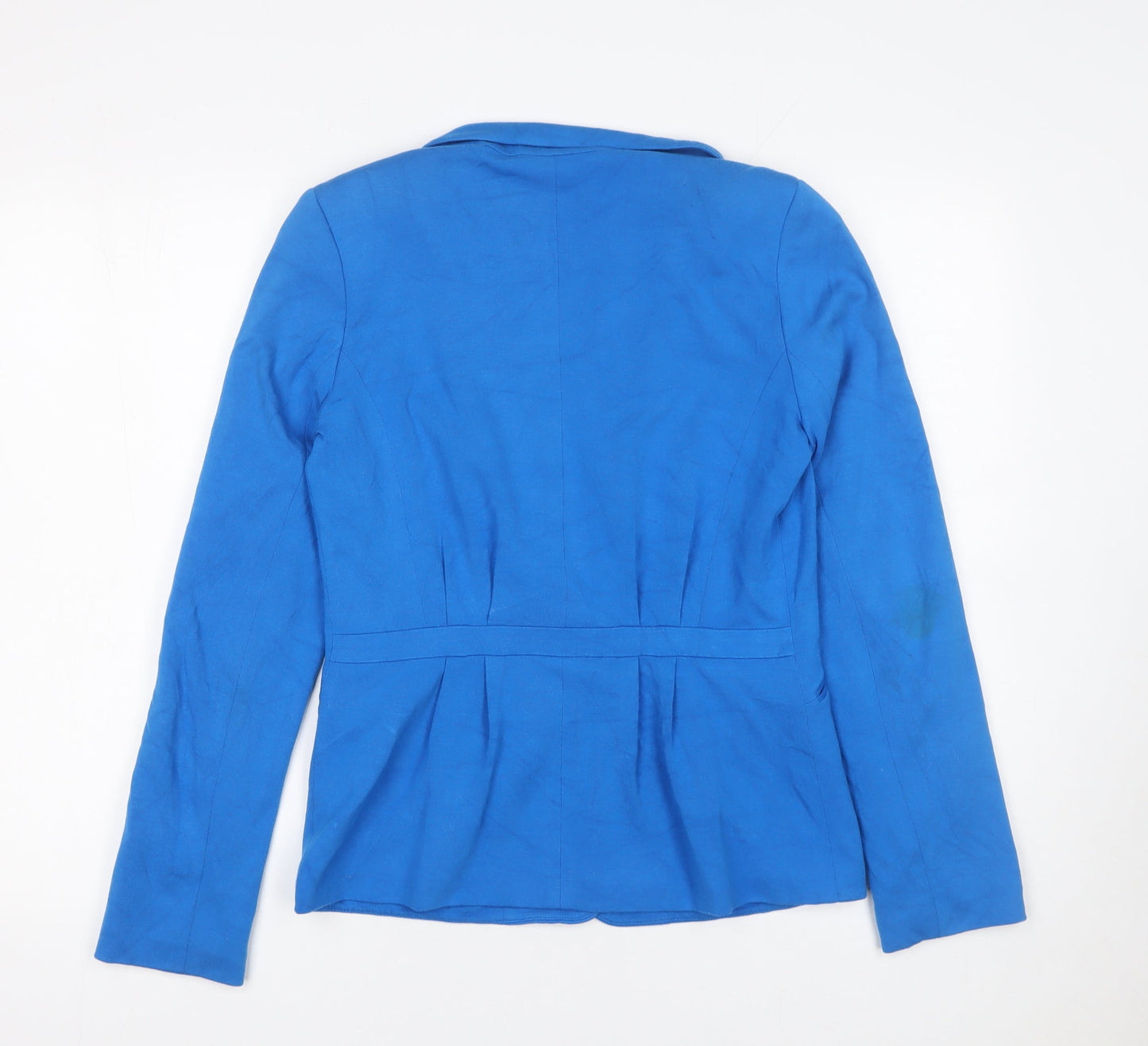 Awear Women Blue Size 10 Tailored One-Button Blazer Jacket