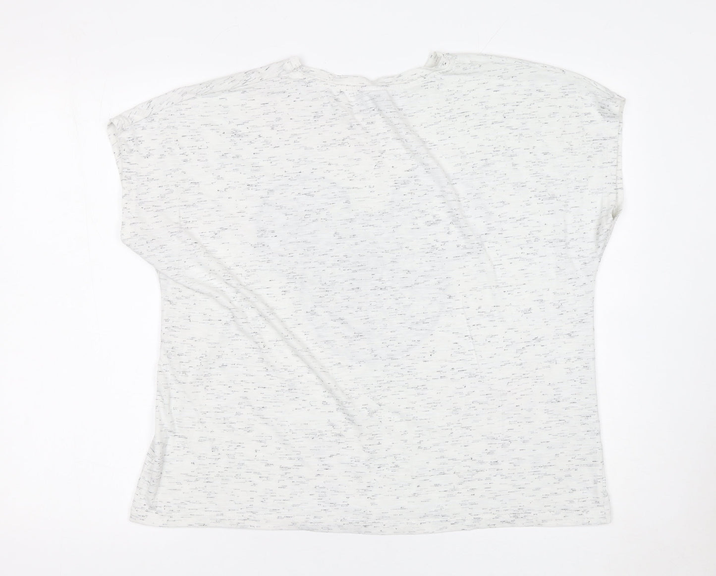 Disney Women White Mickey Mouse Web Print Relaxed T-Shirt Size 20