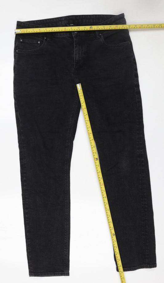 ASOS Men's Black Slim Fit Jeans W36 L32 Denim Cotton Stretch