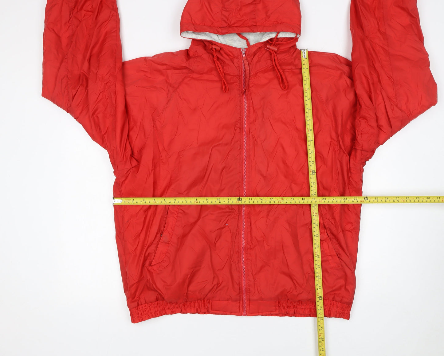Colorado Textile Mens Red XL Hooded Windbreaker Jacket