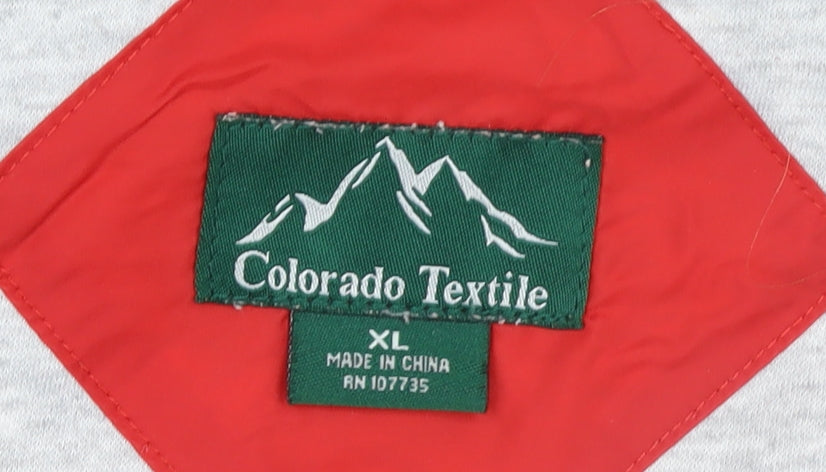 Colorado Textile Mens Red XL Hooded Windbreaker Jacket