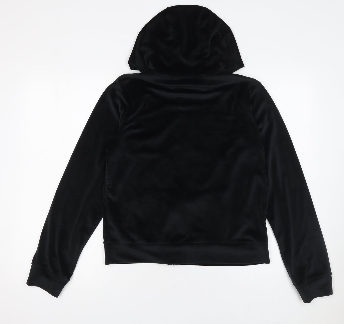 Primark Girls Black Velour Full Zip Butterfly Hoodie 14-15 Years