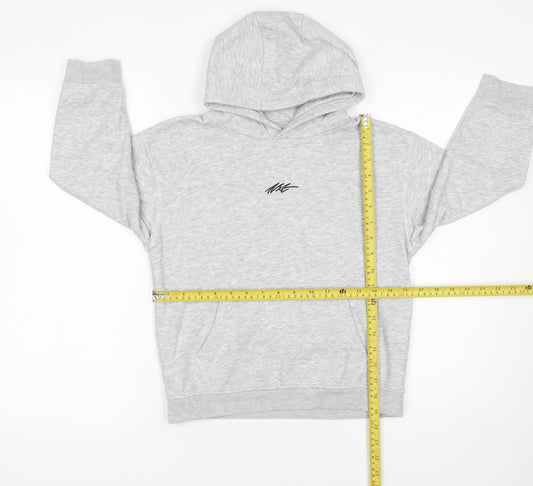Next Boys Grey Pullover Hoodie 8 Years Cotton Blend Casual Sweatshirt
