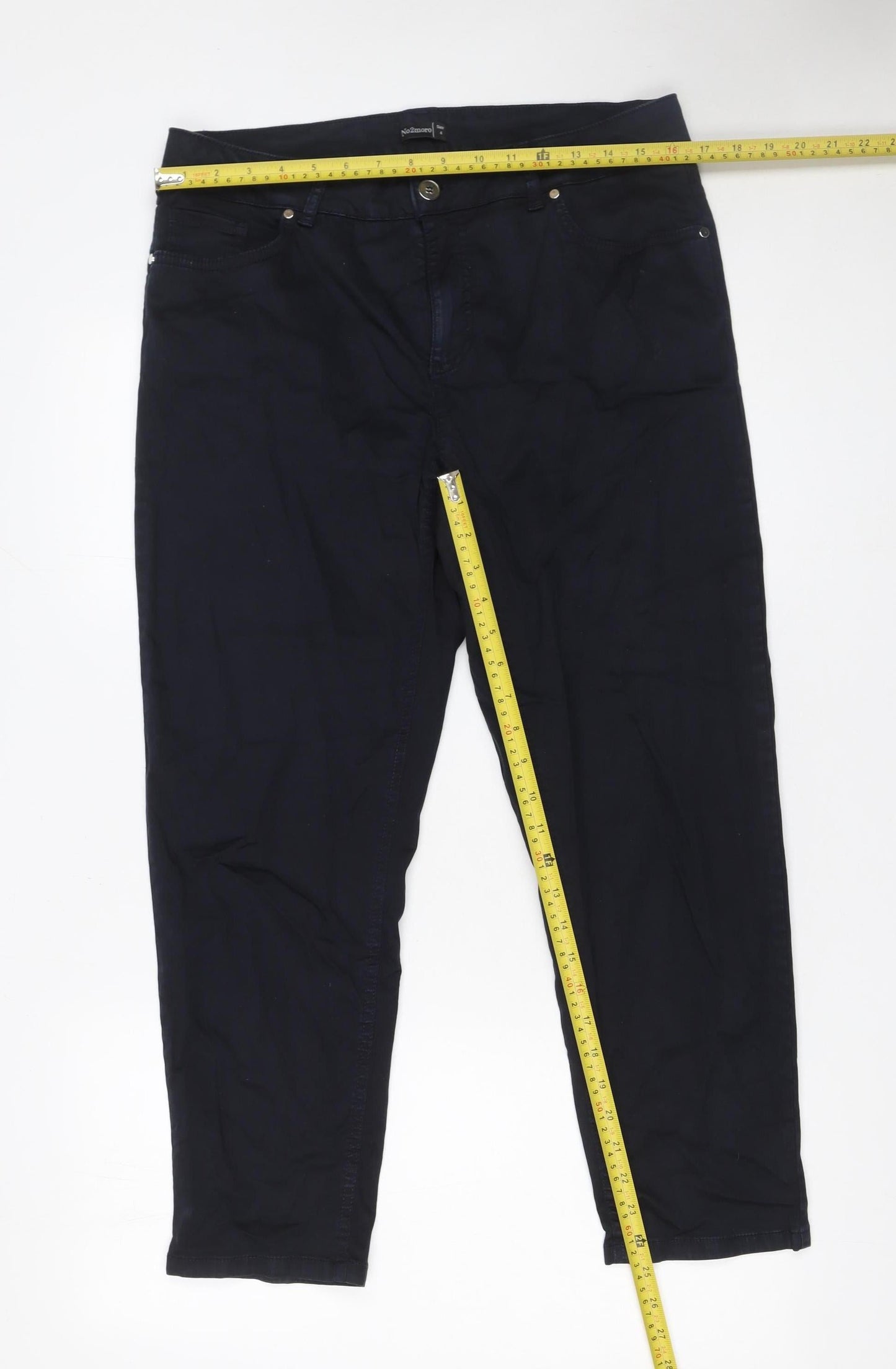 No2moro Women's Blue Size 4 Straight Leg Stretch Jeans