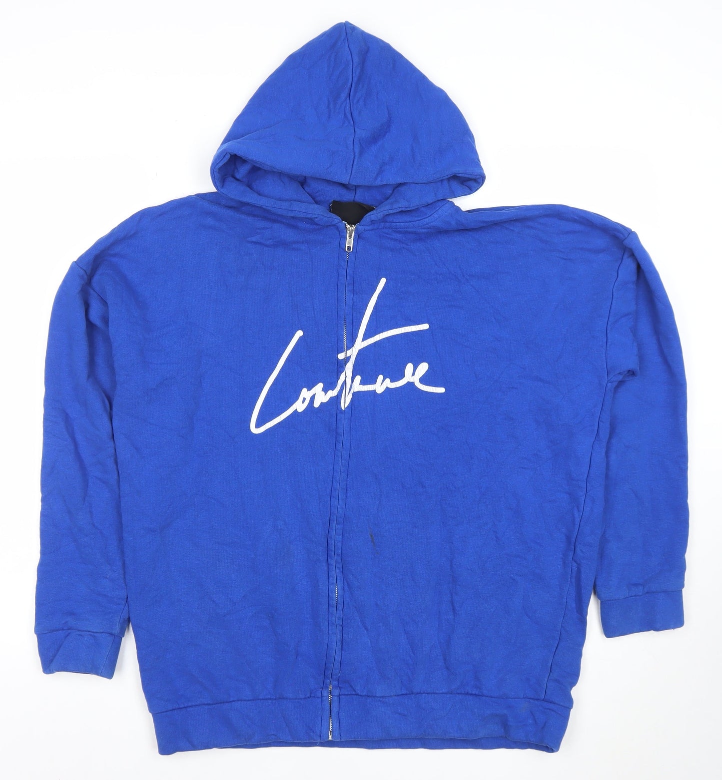 The Couture Club Men's Blue Full Zip Hoodie Size S