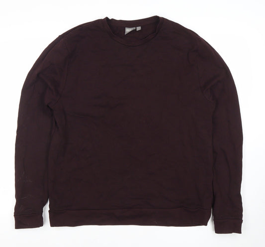ASOS Men’s Brown Long Sleeve Crew Neck Cotton Sweatshirt L