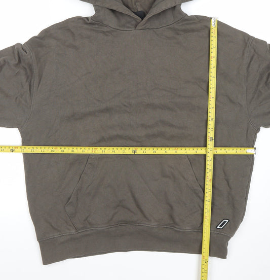 Zara Athleticz Men's Brown Pullover Hoodie Size L Regular Fit