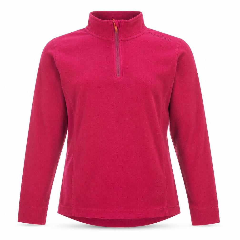 Portwest Women’s Pink Fleece Pullover Sweatshirt XL 1/4 Zip Polyester