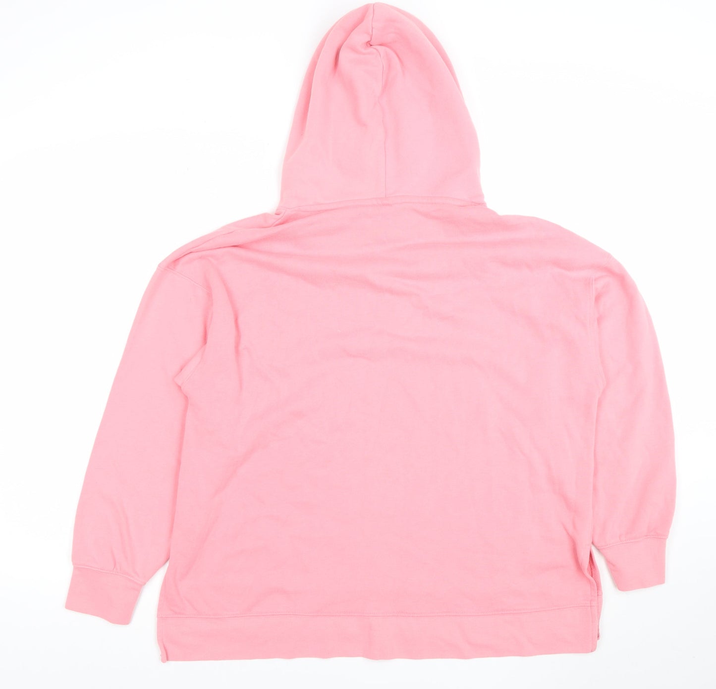DUNNES Women’s Pink Pullover Hoodie Cotton Blend Size M