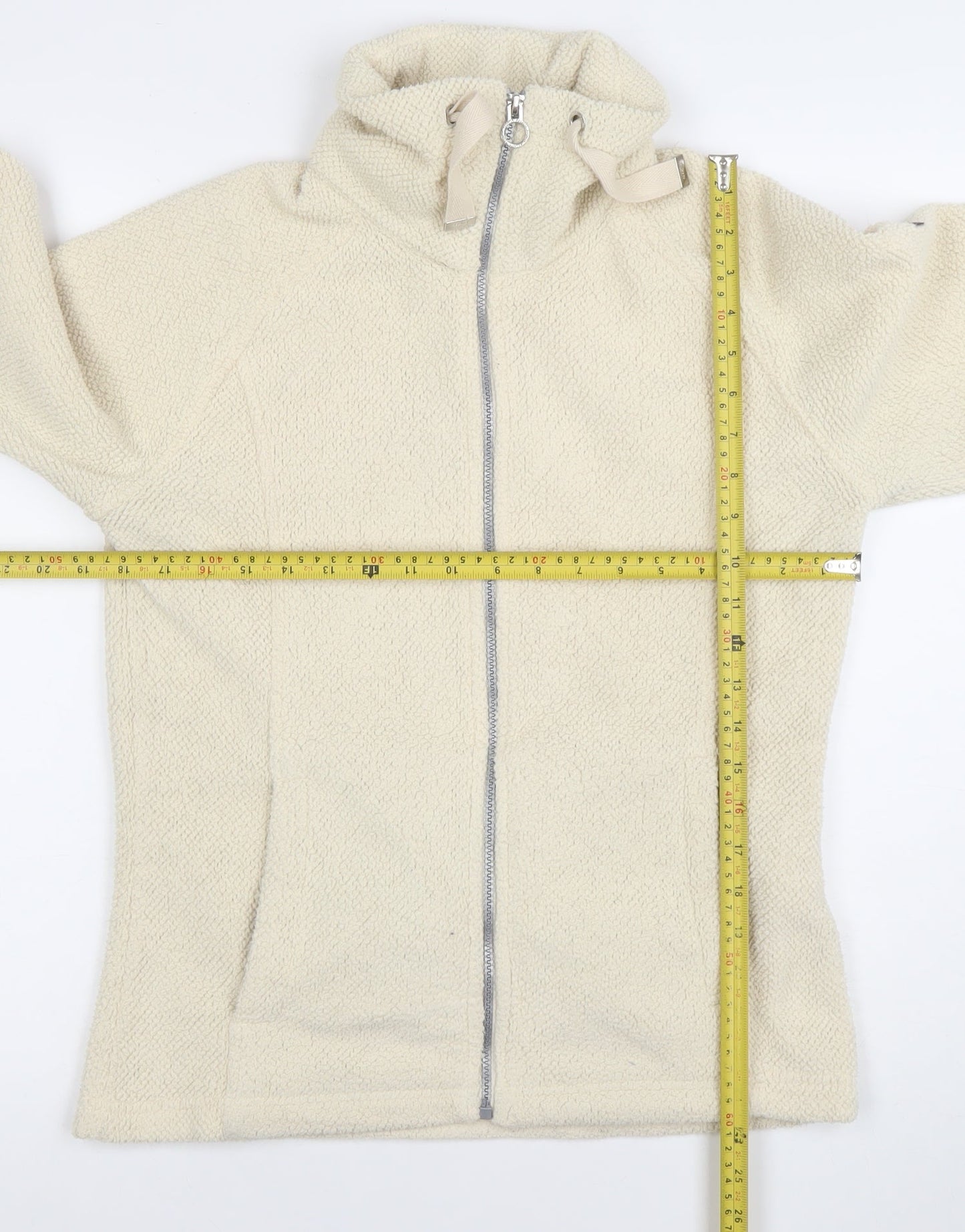 Regatta Great Outdoors Women's Beige Fleece Jacket Size 12 Full Zip Warm Casual