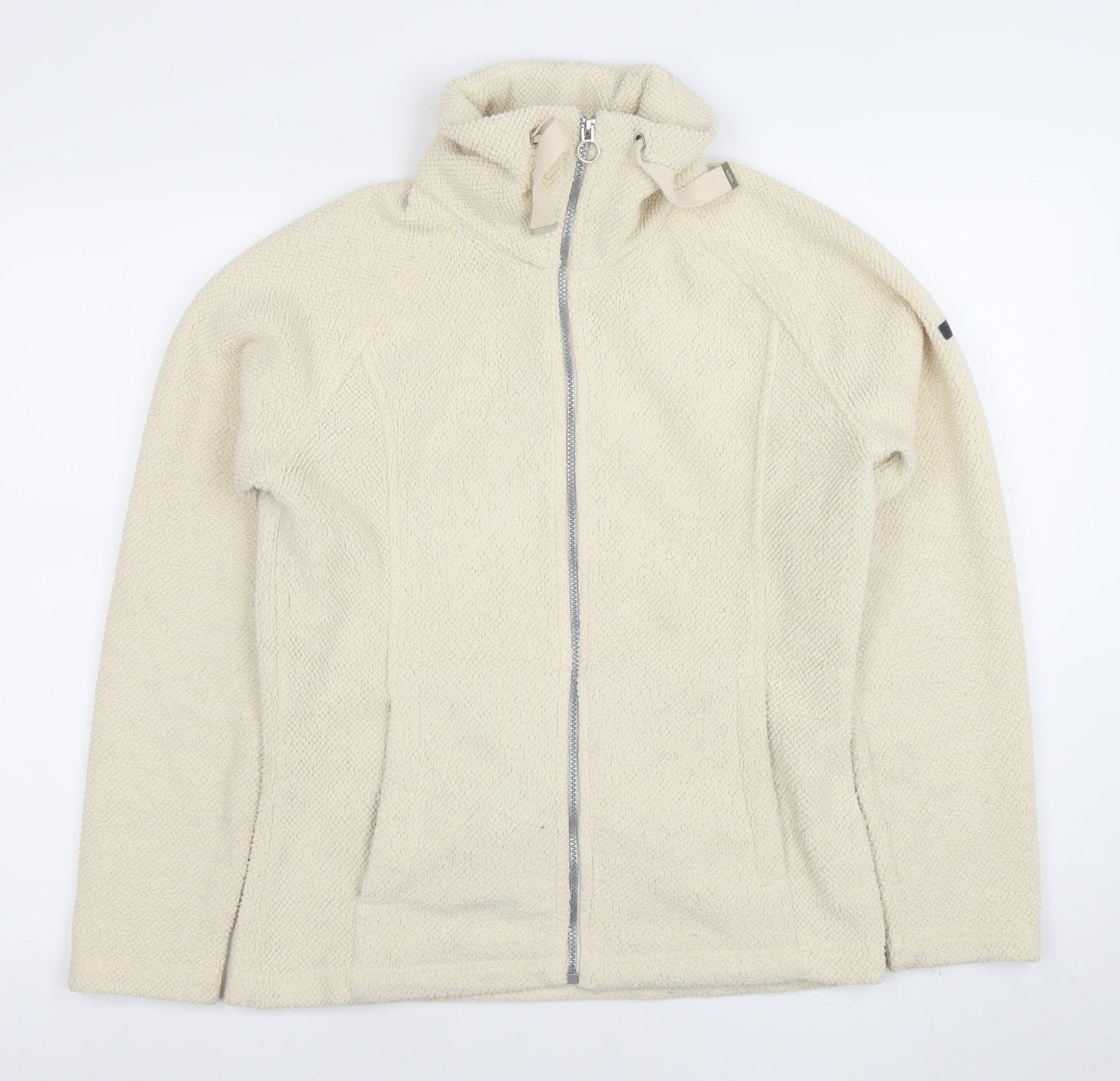 Regatta Great Outdoors Women's Beige Fleece Jacket Size 12 Full Zip Warm Casual