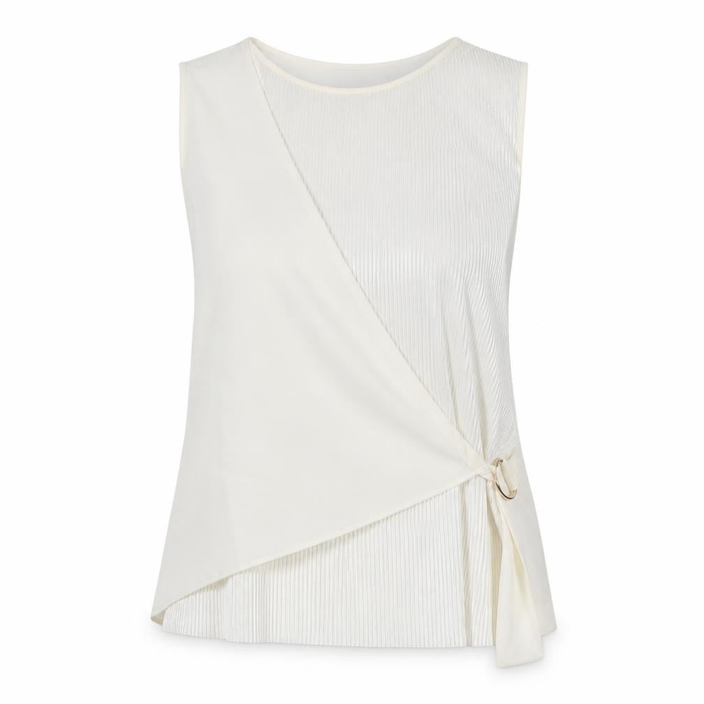 Next Women’s Ivory Wrap Buckle Sleeveless Blouse Size 14