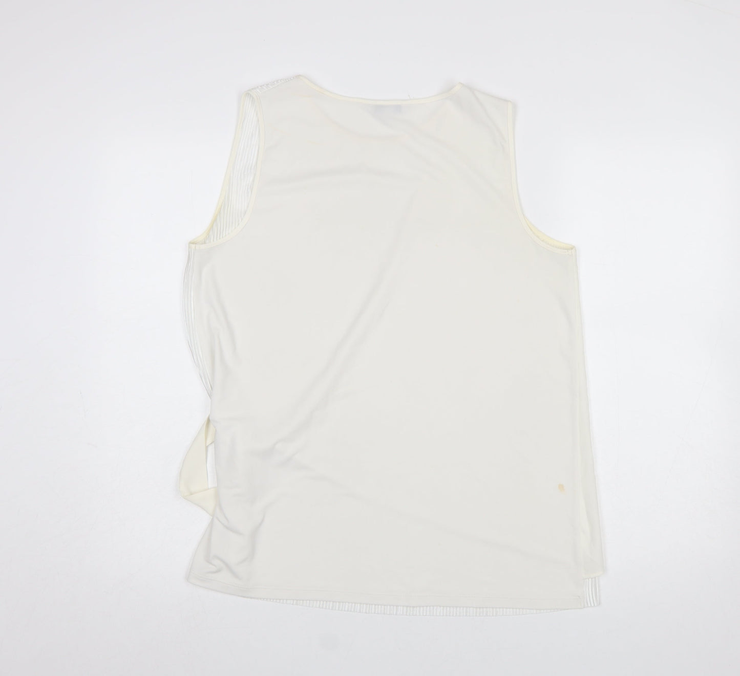 Next Women’s Ivory Wrap Buckle Sleeveless Blouse Size 14