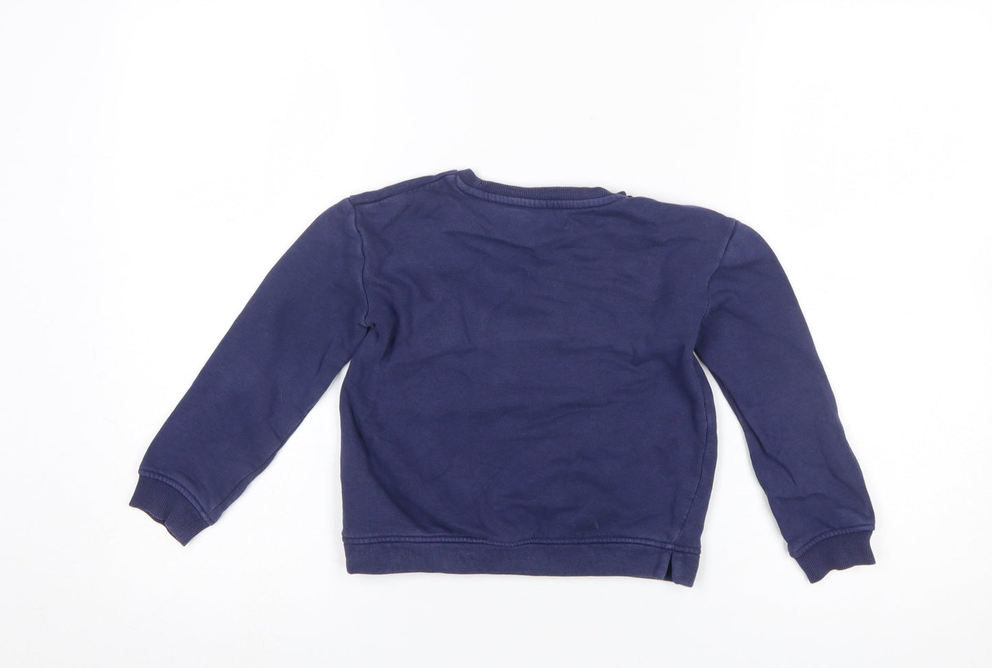 Marks & Spencer Boys Blue 6-7 Years Pullover Sweatshirt ‘The Future Is Ours’ Graphic
