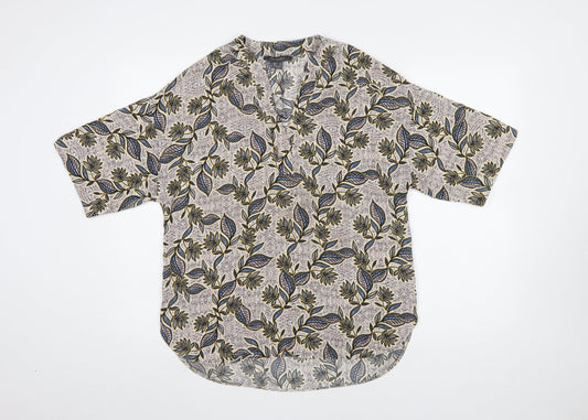 Primark Women's Multicoloured Floral Tunic Blouse Size 12