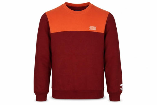 Jack & Jones Men’s Red XL Crew Neck Graphic Sweatshirt