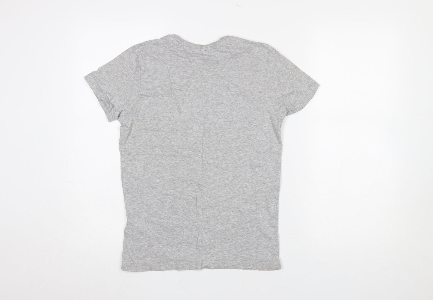 Diesel Boys Grey 12 Years Logo Graphic Cotton T-Shirt