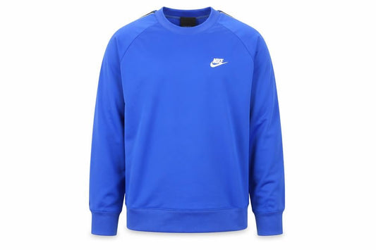 Nike Men's Blue Crew Neck Long Sleeve Casual Sweatshirt M Polyester