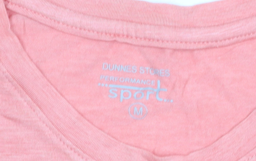 Dunnes Stores Mens Pink Short Sleeve Activewear T-Shirt Size M