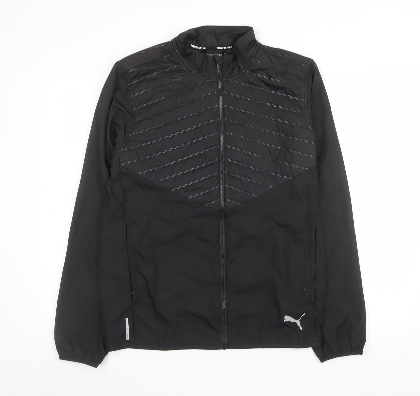 Puma Men's Black Small Windbreaker Running Jacket