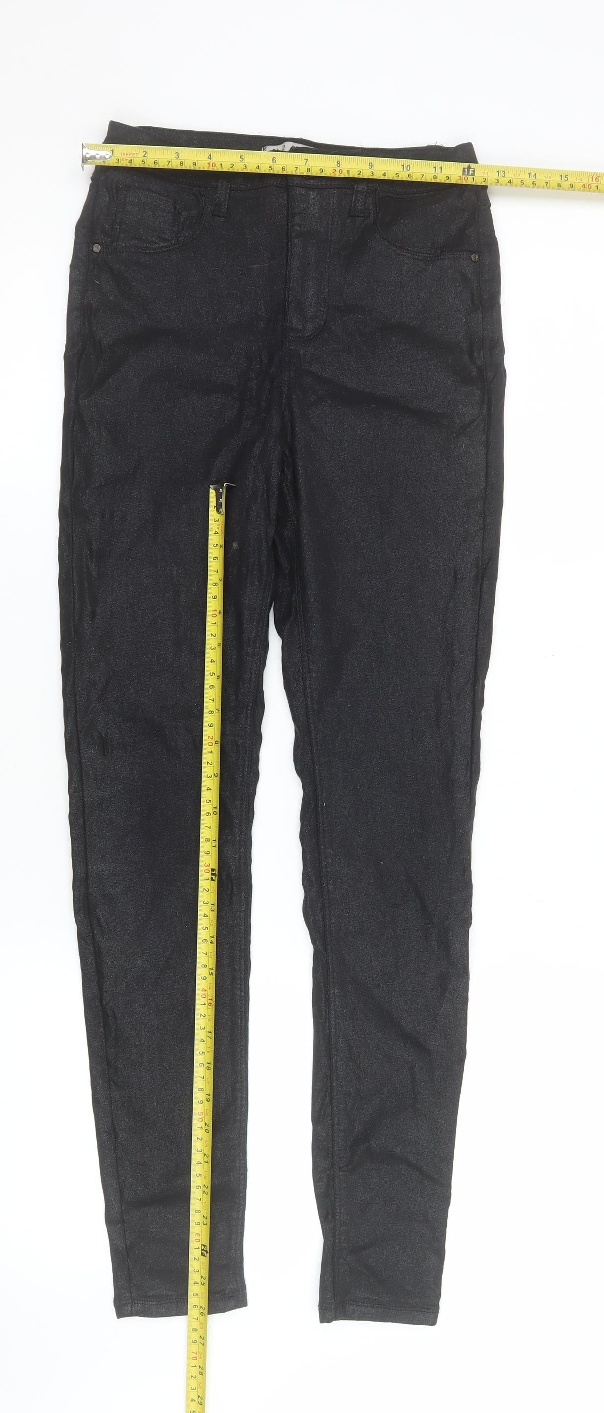 Denim Co Women’s Black Skinny Jegging UK Size 6 Stretch Trousers