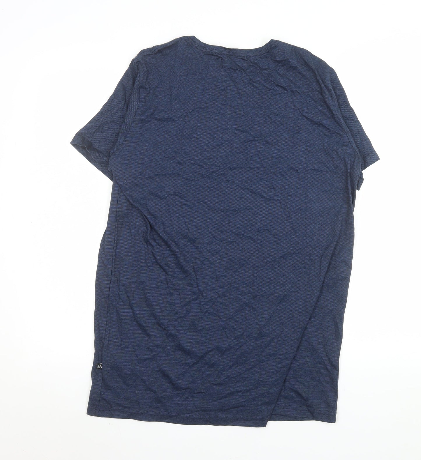 Matinique Men's Blue Cotton Crew Neck Short Sleeve T-Shirt Size L