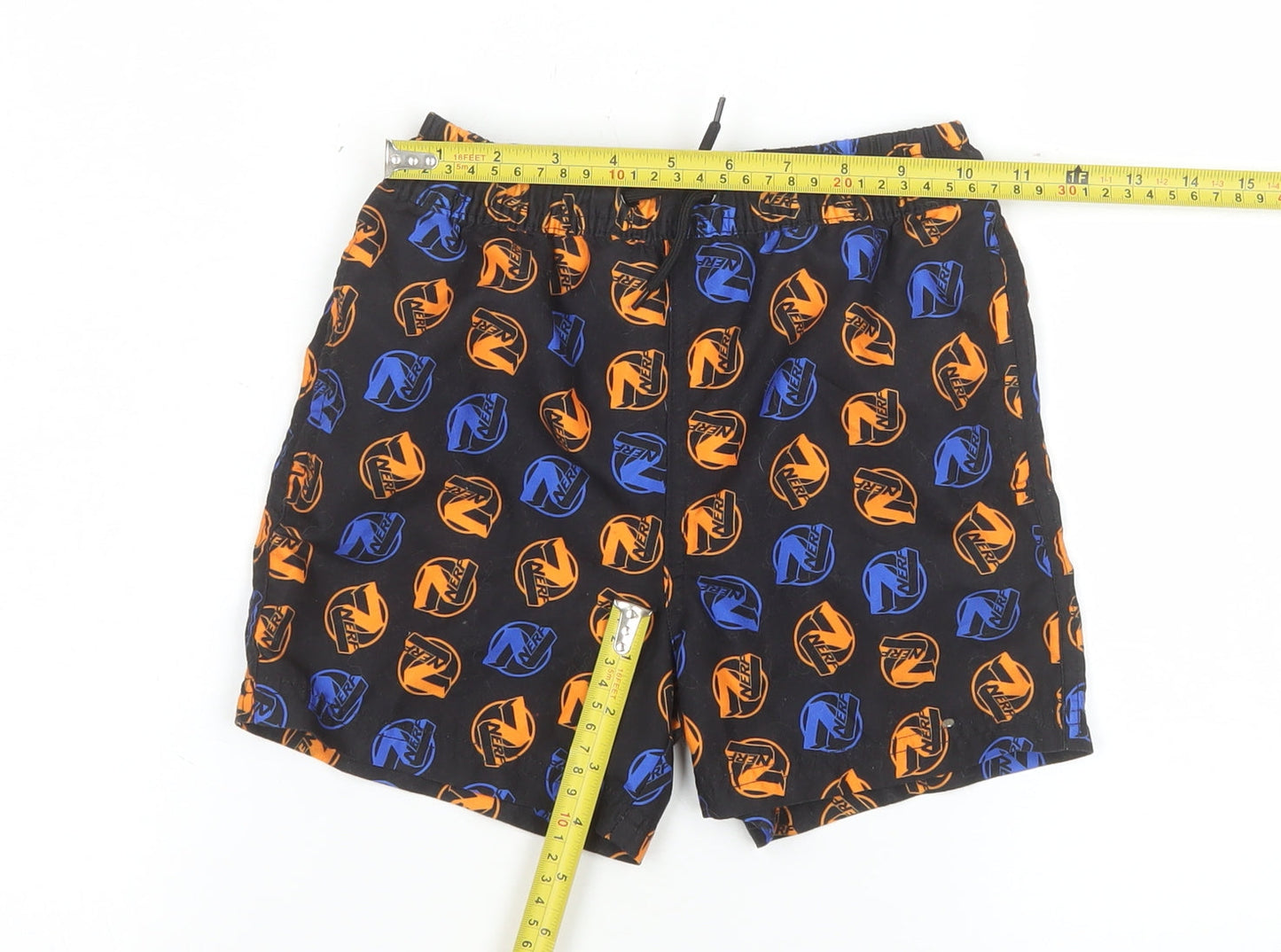 Pep & Co Boys Black Nerf Swim Shorts 5-6 Years Elastic Waist Quick Dry Summer