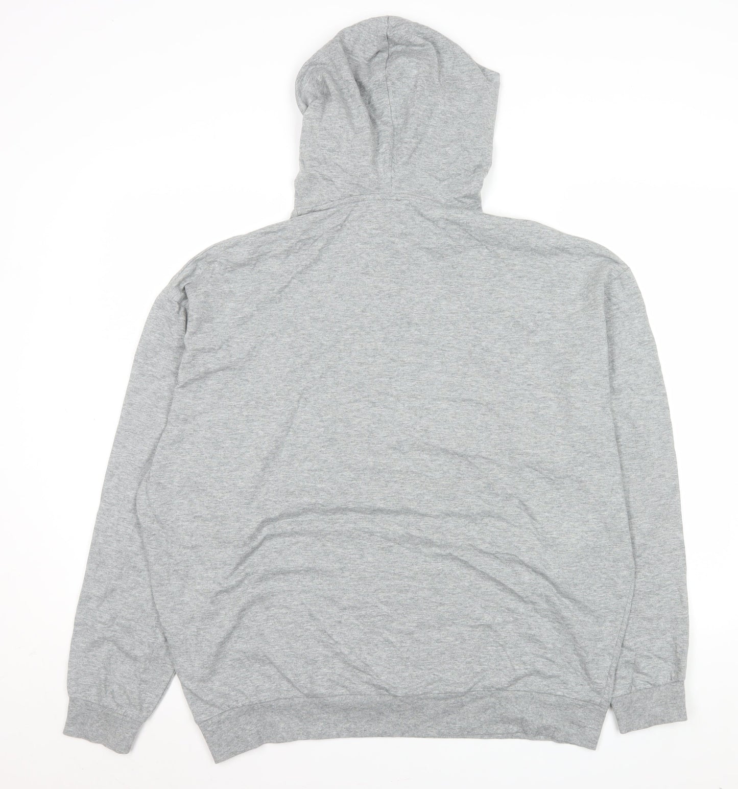ASOS DESIGN Men’s Grey Pullover Hoodie Size L Regular Fit