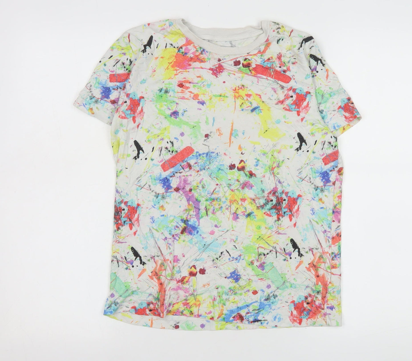 Next Boys Multicoloured Paint Splatter Cotton T-Shirt 12 Years