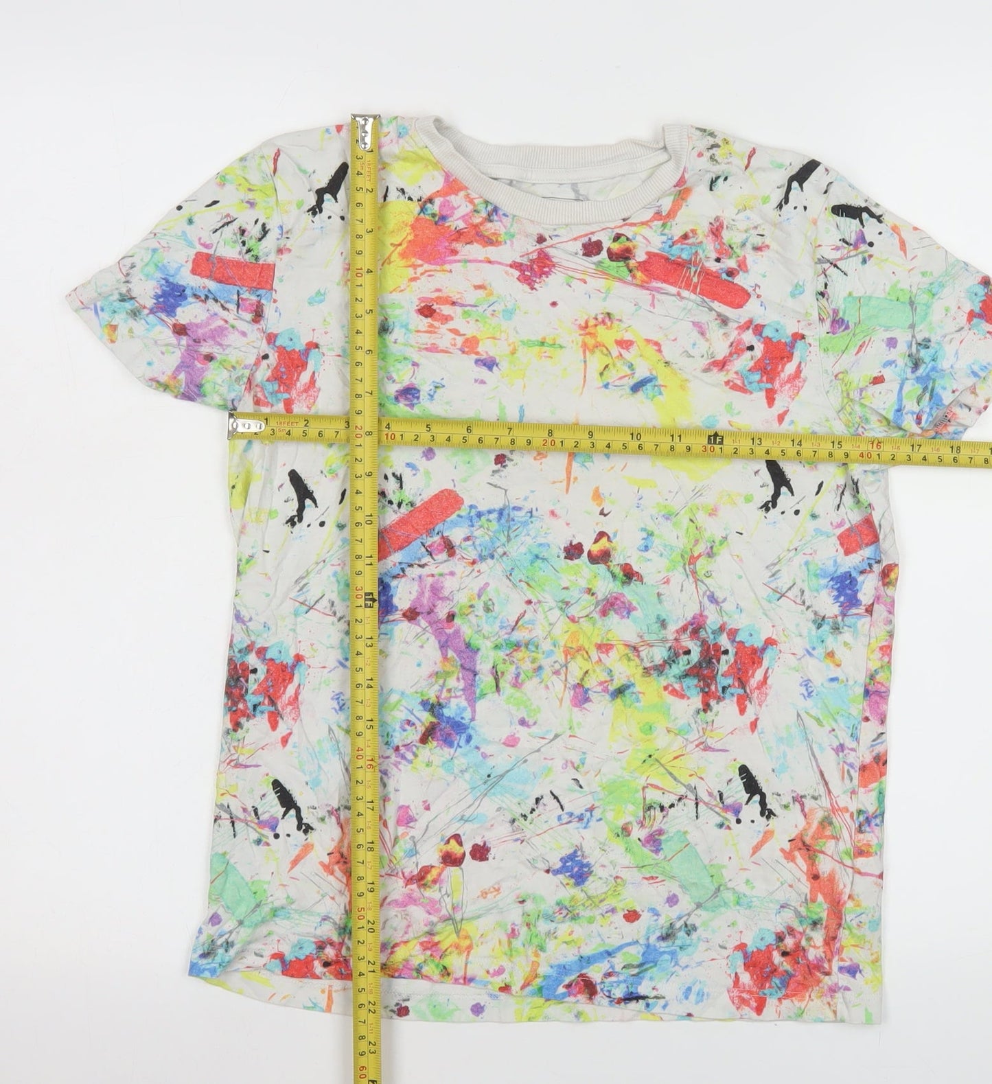 Next Boys Multicoloured Paint Splatter Cotton T-Shirt 12 Years