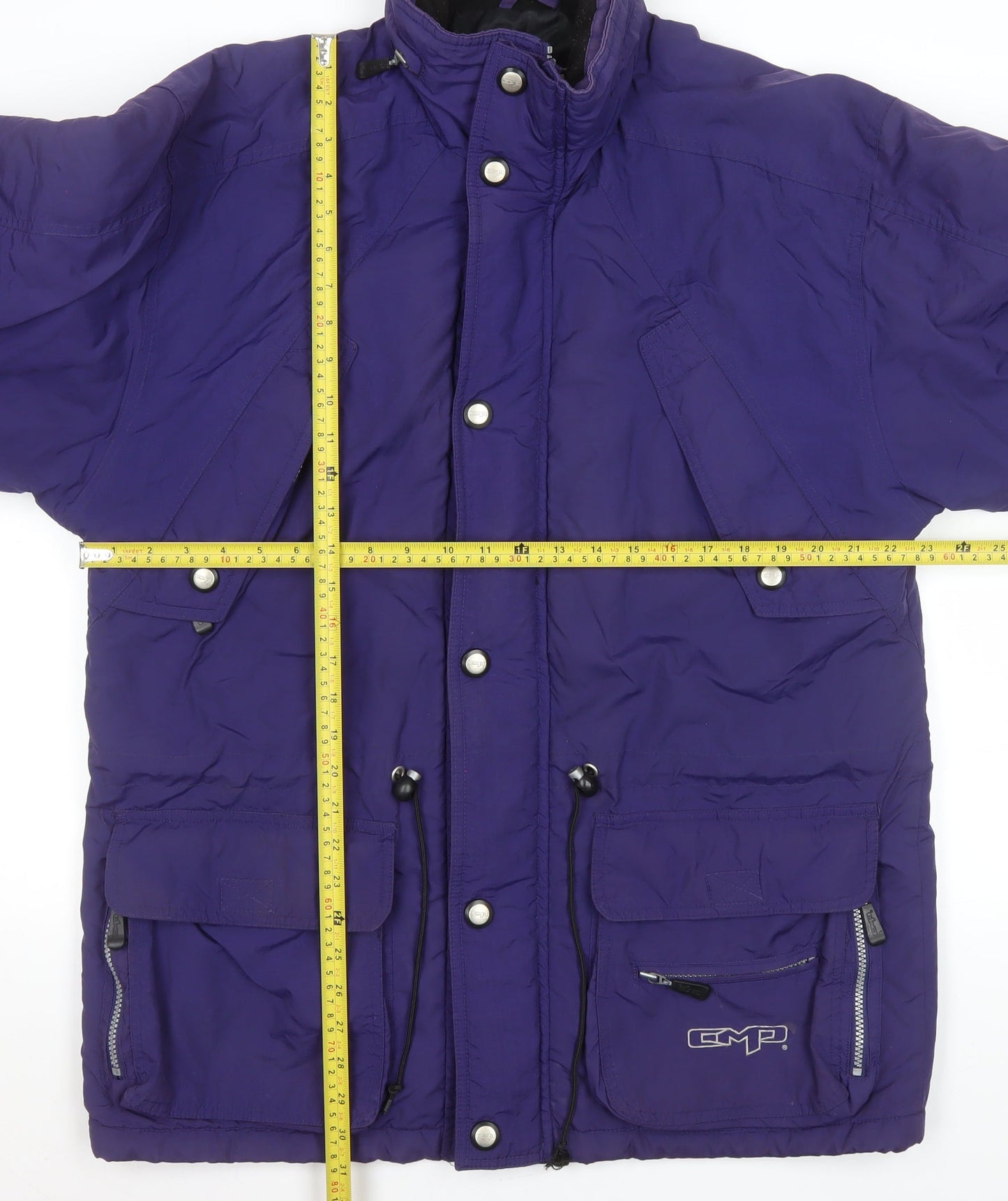 CMP Men's Purple Waterproof Parka Jacket Size S Outdoor Insulated