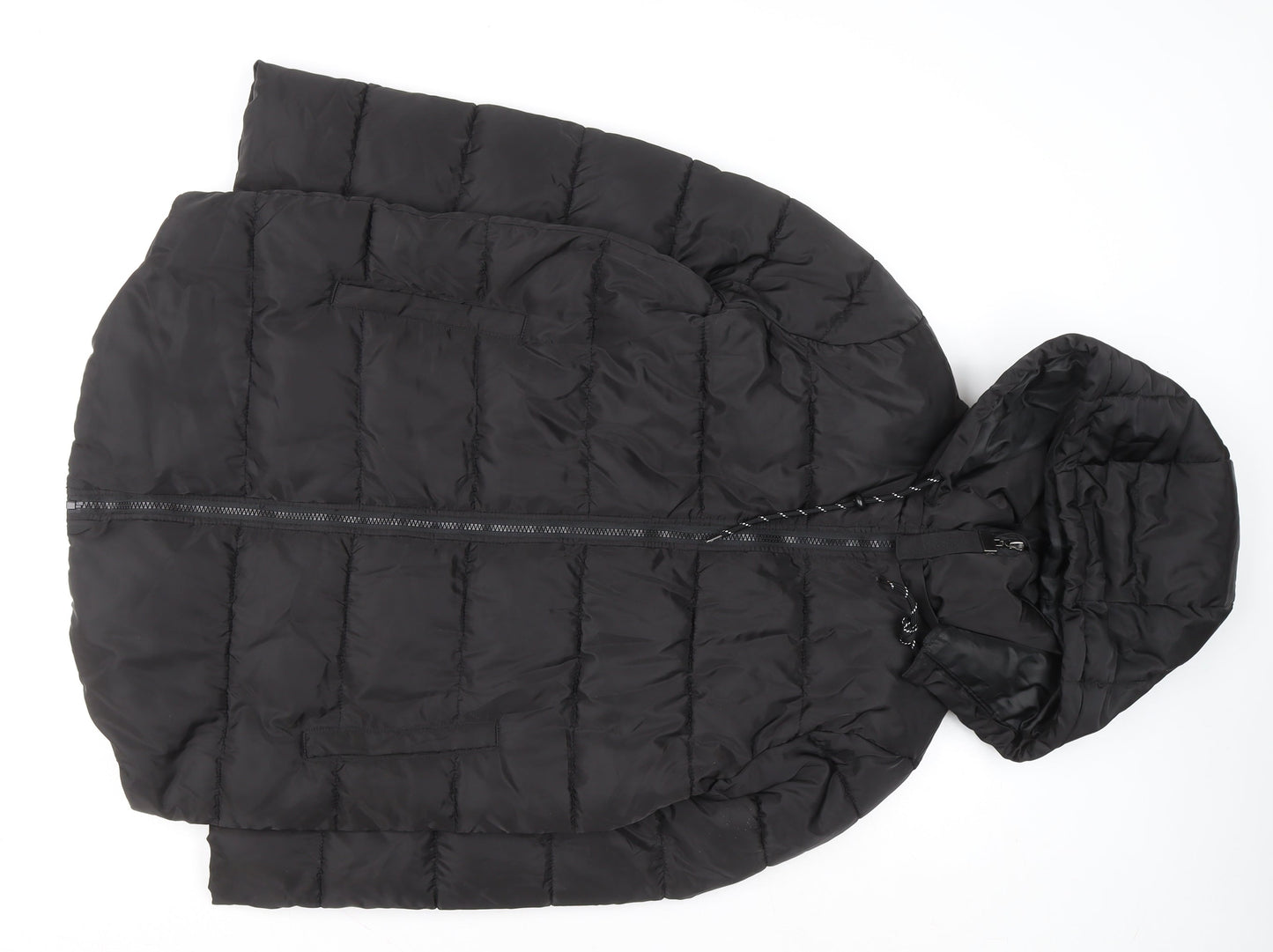 Primark Women's Black XS Hooded Puffer Jacket