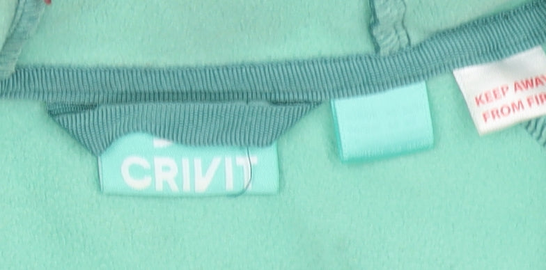 Crivit Women Green Softshell Hooded Jacket Size M