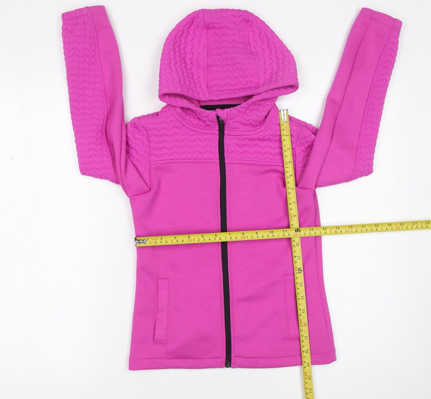 Dunnes Stores Girls Pink Hooded Full Zip Jacket 9-10 Years