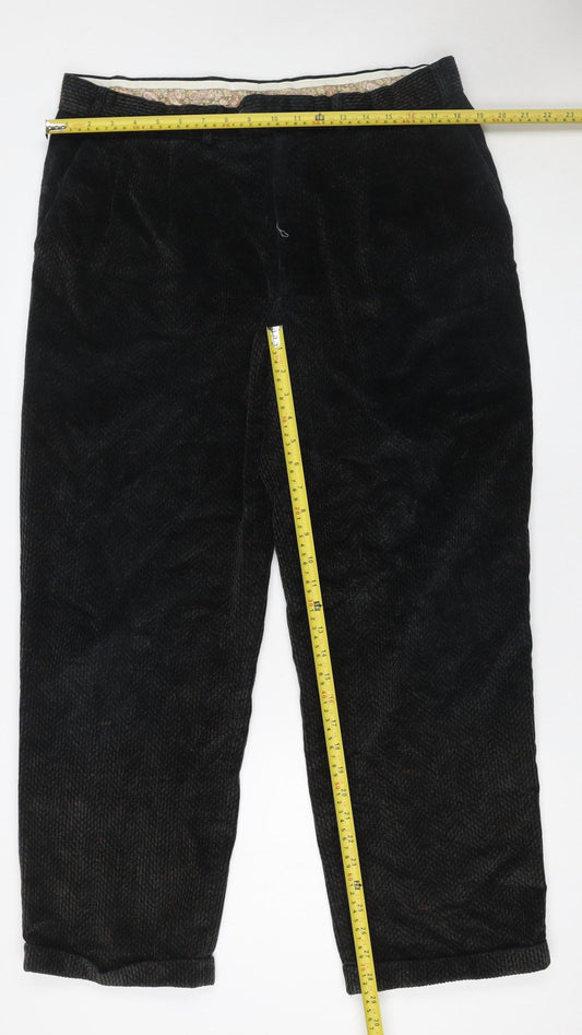 Marks and Spencer St Michael Men’s Green Corduroy Trousers 36W 29L Vintage