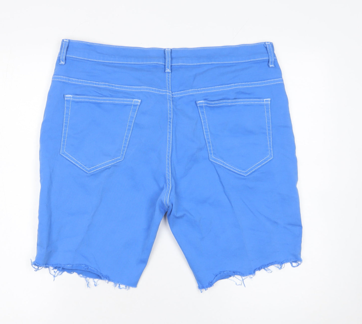 Denim Co. Men's Blue Stretch Slim Fit Chino Shorts Size 36