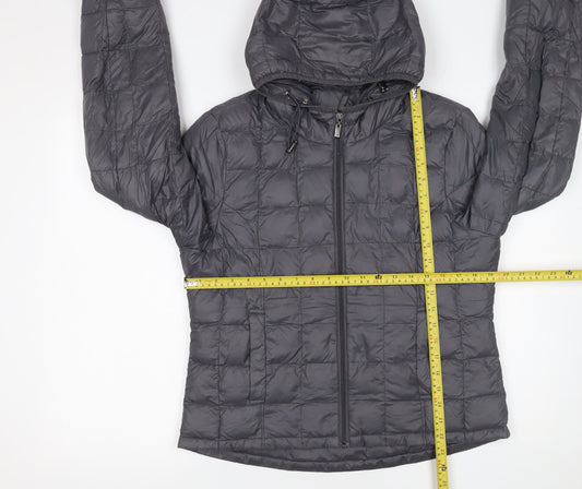 OVS Girls Grey XL Hooded Puffer Jacket Lightweight Quilted Coat